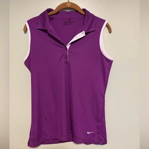 Women’s Nike Dri-Fit Sleeveless Golf Shirt